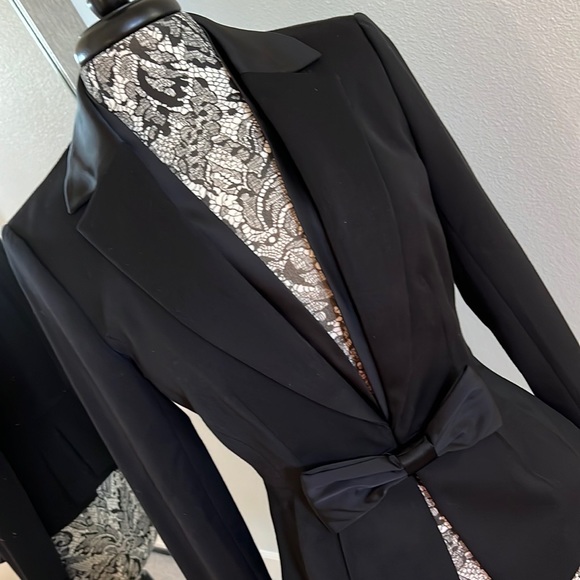 White House Black Market Black Jacket Size 4 - Picture 2 of 14